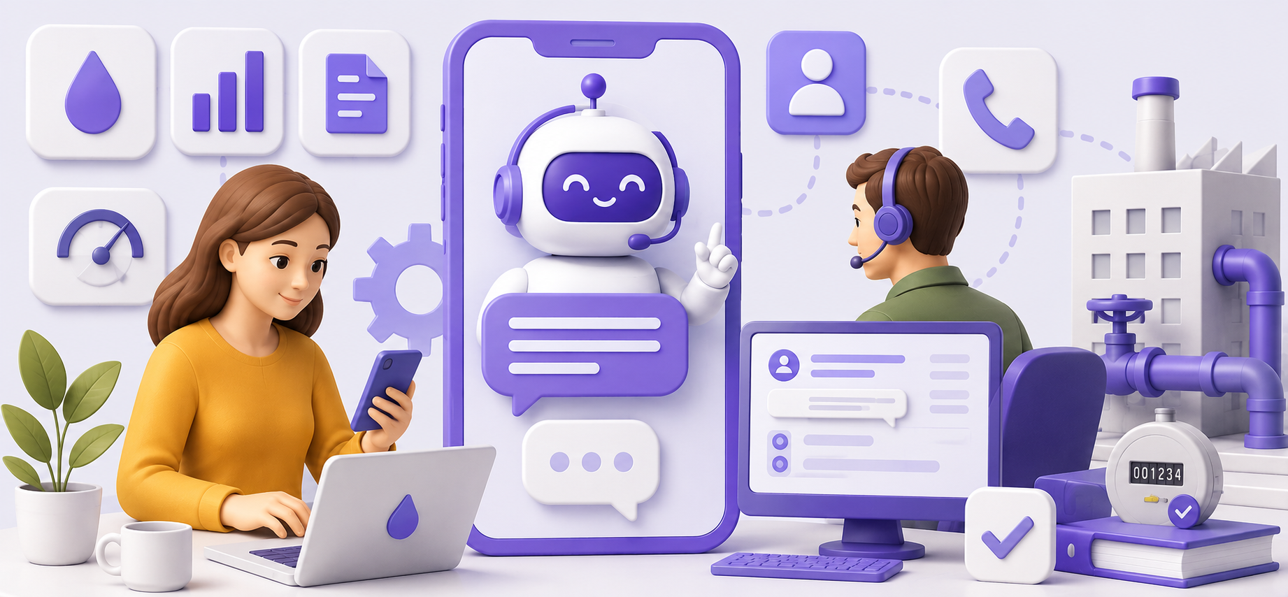 AI-чат по базе знаний — Fluxs для энергосбытовых компаний